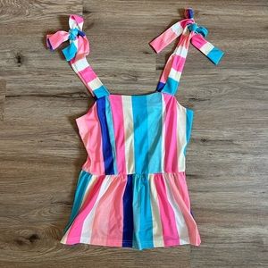 Cute tie strap tank top